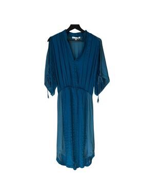 Burning Torch Open Arms Midi Dress Size Small NWOT Production Sample